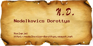 Nedelkovics Dorottya névjegykártya